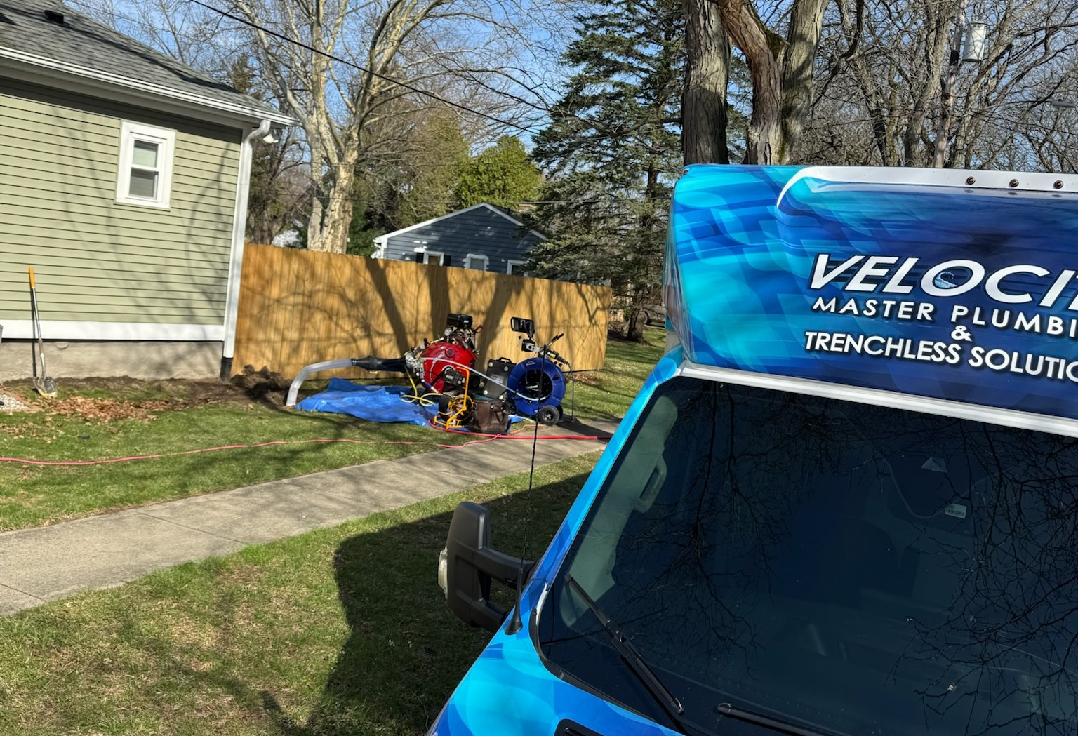Velocity Master Plumbing trenchless sewer repair equipment